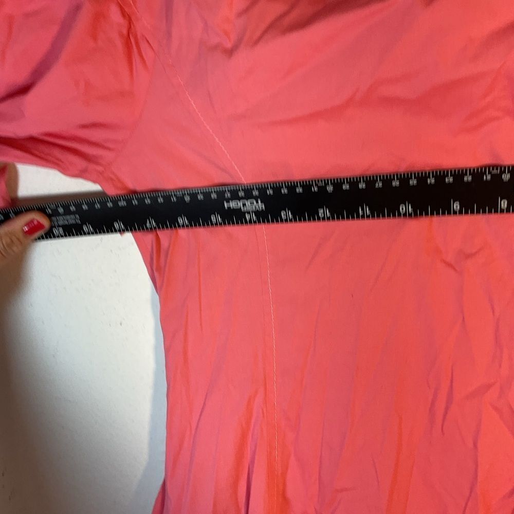 Shoshanna ladies POPPY MIDI DRESS 6 PINK coral poplin day resort Anthropologie - Picture 13 of 16